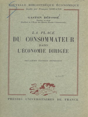 cover image of La place du consommateur dans l'économie dirigée
